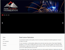 Tablet Screenshot of peakcustomfab.com